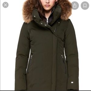 SOIA & KYO Green Salma Down Coat